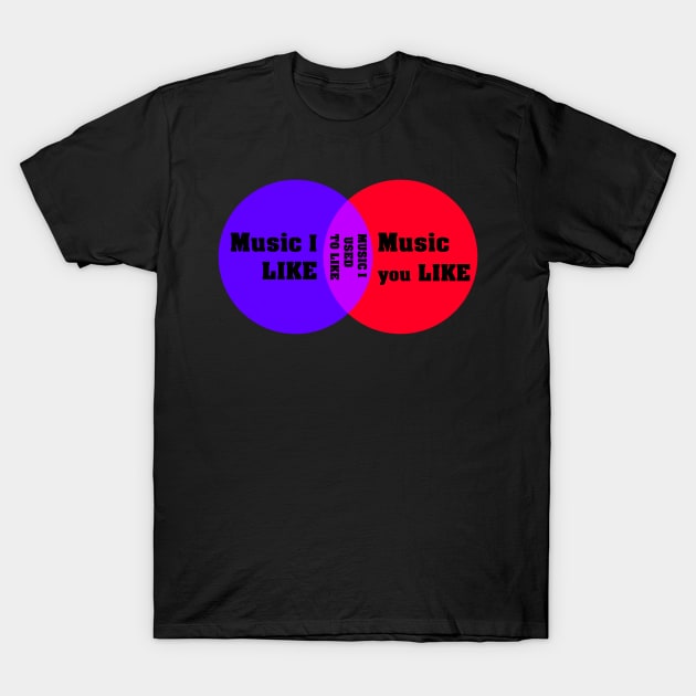 Music i used to like Nerd and Geek Classics - Music with a Connection T-Shirt by Quentin1984